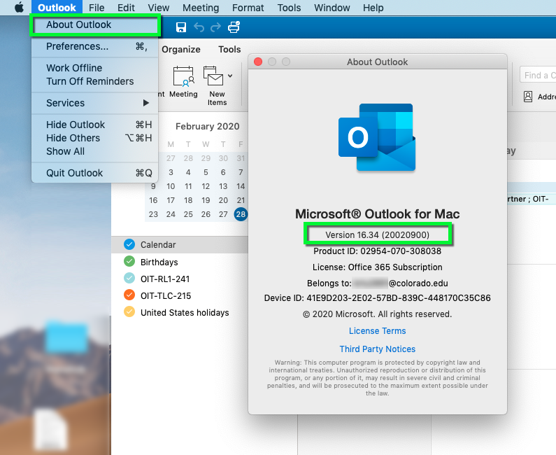outlook for mac large font
